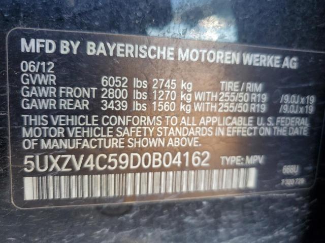 Photo 12 VIN: 5UXZV4C59D0B04162 - BMW X5 XDRIVE3 