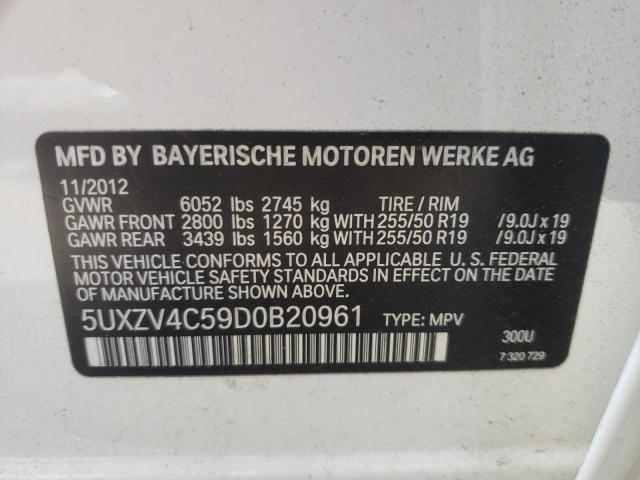 Photo 9 VIN: 5UXZV4C59D0B20961 - BMW X5 XDRIVE3 