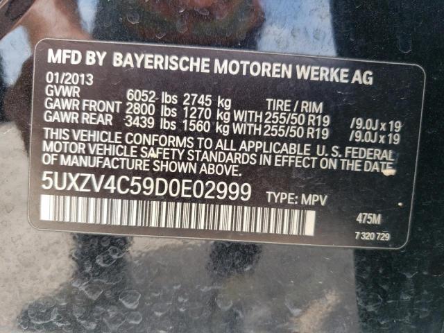 Photo 12 VIN: 5UXZV4C59D0E02999 - BMW X5 XDRIVE3 