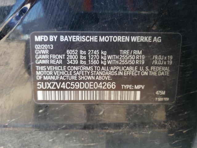 Photo 12 VIN: 5UXZV4C59D0E04266 - BMW X5 XDRIVE3 