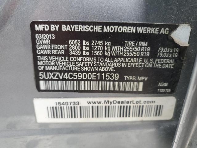 Photo 12 VIN: 5UXZV4C59D0E11539 - BMW X5 XDRIVE3 