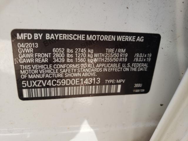 Photo 9 VIN: 5UXZV4C59D0E14313 - BMW X5 XDRIVE3 