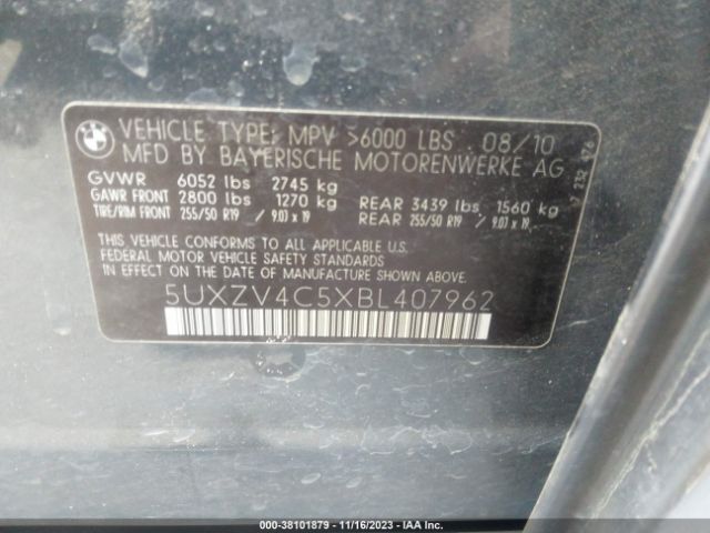 Photo 8 VIN: 5UXZV4C5XBL407962 - BMW X5 