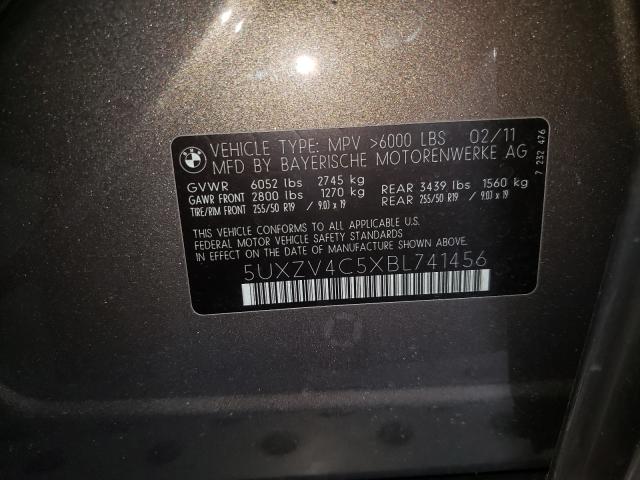 Photo 9 VIN: 5UXZV4C5XBL741456 - BMW X5 XDRIVE3 