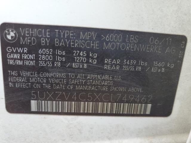 Photo 12 VIN: 5UXZV4C5XCL749462 - BMW X5 XDRIVE3 