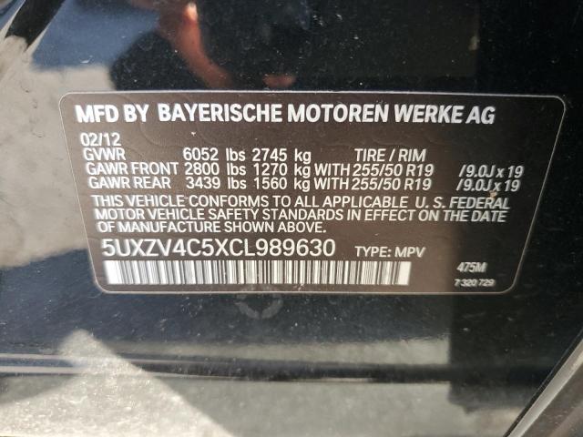 Photo 11 VIN: 5UXZV4C5XCL989630 - BMW X5 XDRIVE3 