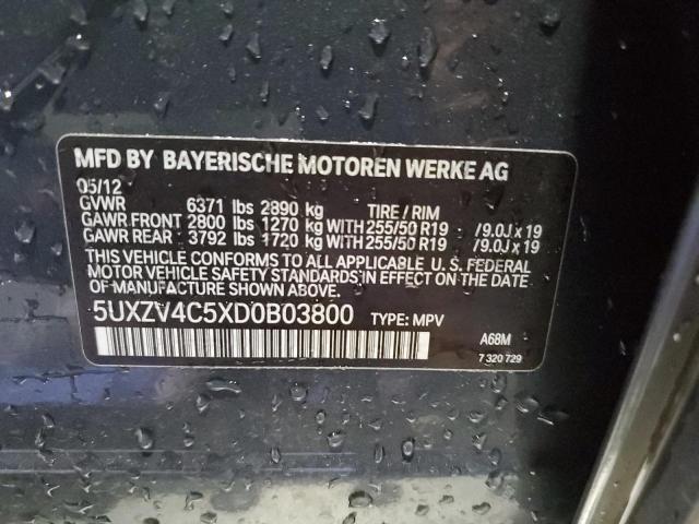 Photo 12 VIN: 5UXZV4C5XD0B03800 - BMW X5 XDRIVE3 