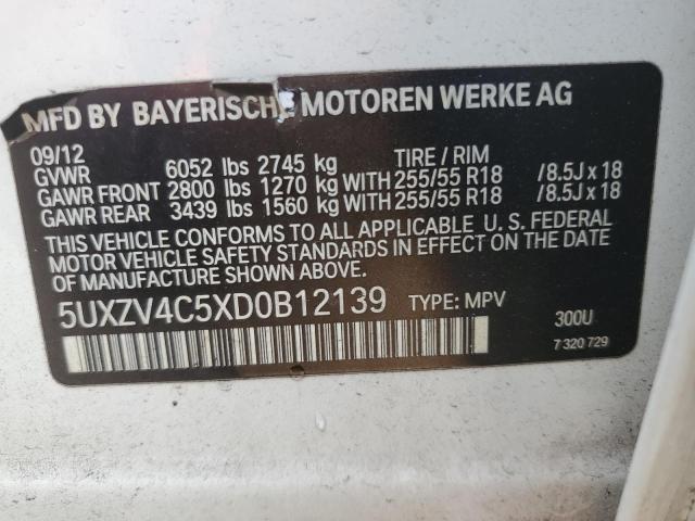 Photo 11 VIN: 5UXZV4C5XD0B12139 - BMW X5 XDRIVE3 