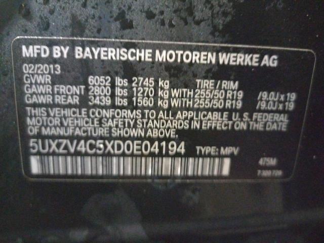 Photo 9 VIN: 5UXZV4C5XD0E04194 - BMW X5 XDRIVE3 