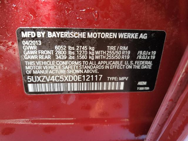 Photo 13 VIN: 5UXZV4C5XD0E12117 - BMW X5 