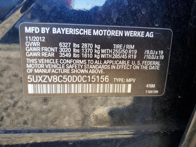 Photo 12 VIN: 5UXZV8C50D0C15156 - BMW X5 XDRIVE5 