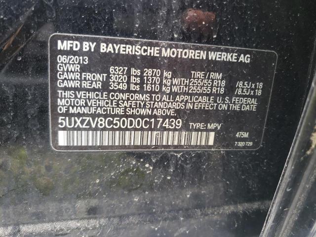 Photo 9 VIN: 5UXZV8C50D0C17439 - BMW X5 XDRIVE5 