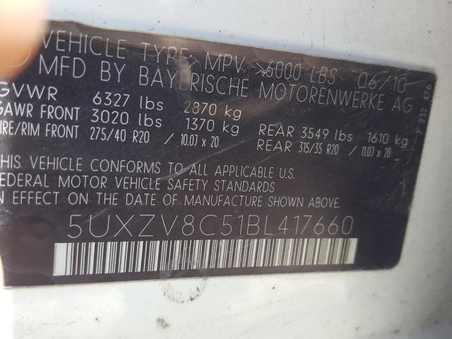 Photo 9 VIN: 5UXZV8C51BL417660 - BMW X5 XDRIVE5 