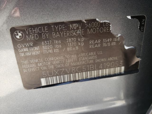 Photo 9 VIN: 5UXZV8C51BL419053 - BMW X5 XDRIVE5 