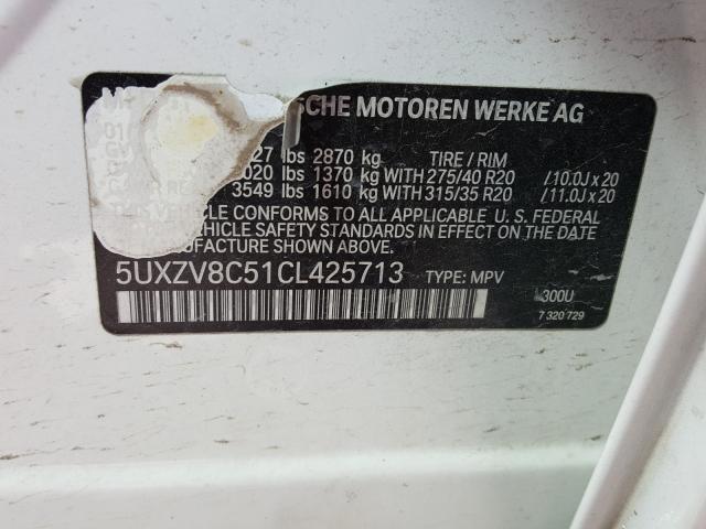 Photo 9 VIN: 5UXZV8C51CL425713 - BMW X5 XDRIVE5 