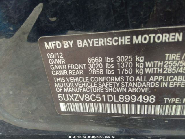 Photo 8 VIN: 5UXZV8C51DL899498 - BMW X5 