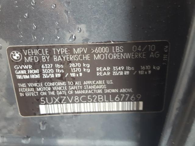 Photo 9 VIN: 5UXZV8C52BLL67769 - BMW X5 XDRIVE5 