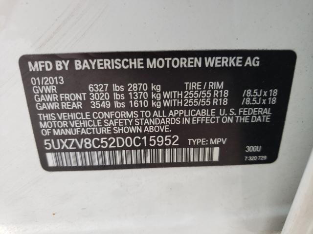 Photo 9 VIN: 5UXZV8C52D0C15952 - BMW X5 XDRIVE5 