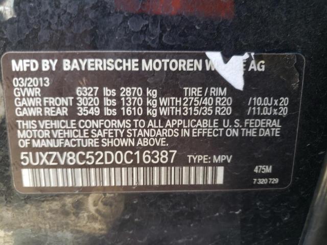 Photo 9 VIN: 5UXZV8C52D0C16387 - BMW X5 XDRIVE5 