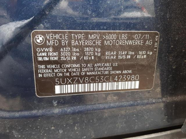 Photo 11 VIN: 5UXZV8C53CL423980 - BMW X5 XDRIVE5 