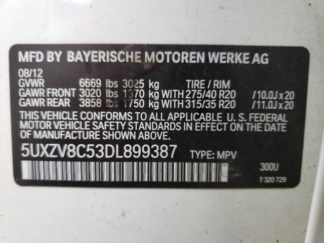 Photo 9 VIN: 5UXZV8C53DL899387 - BMW X5 XDRIVE5 