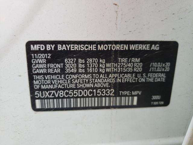 Photo 9 VIN: 5UXZV8C55D0C15332 - BMW X5 XDRIVE5 