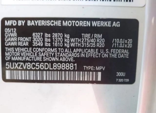 Photo 8 VIN: 5UXZV8C56DL898881 - BMW X5 