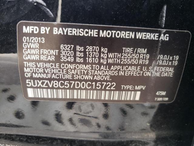 Photo 12 VIN: 5UXZV8C57D0C15722 - BMW X5 XDRIVE5 