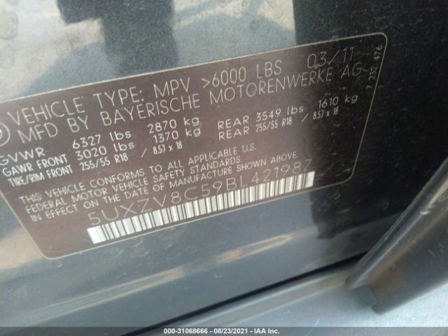 Photo 8 VIN: 5UXZV8C59BL421987 - BMW X5 