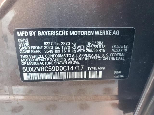 Photo 12 VIN: 5UXZV8C59D0C14717 - BMW X5 XDRIVE5 