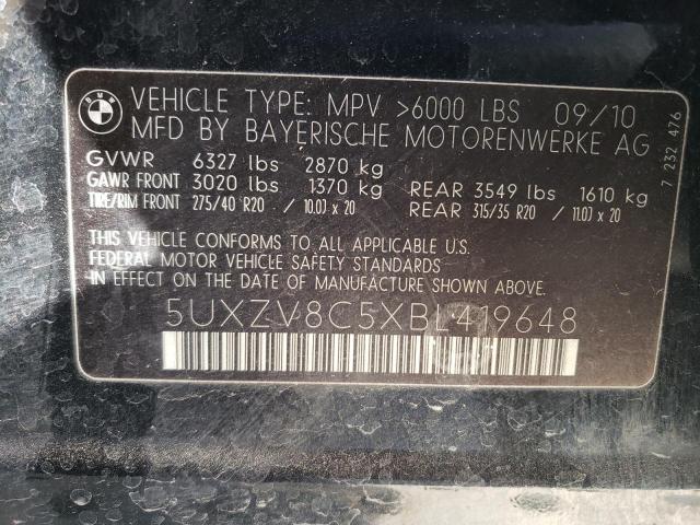 Photo 11 VIN: 5UXZV8C5XBL419648 - BMW X5 