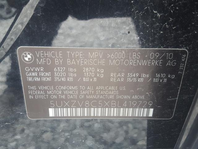 Photo 9 VIN: 5UXZV8C5XBL419729 - BMW X5 XDRIVE5 