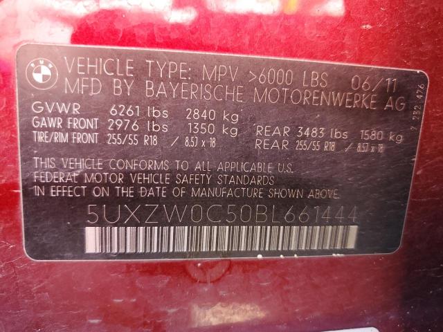 Photo 9 VIN: 5UXZW0C50BL661444 - BMW X5 XDRIVE3 