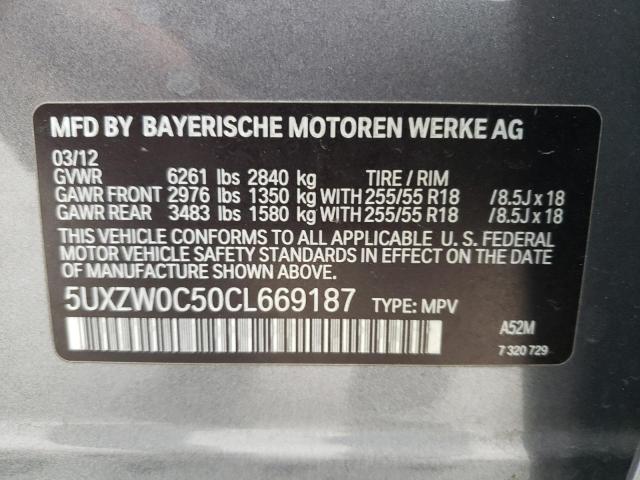 Photo 9 VIN: 5UXZW0C50CL669187 - BMW X5 XDRIVE3 