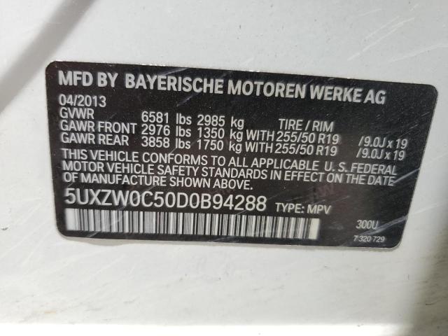 Photo 12 VIN: 5UXZW0C50D0B94288 - BMW X5 XDRIVE3 