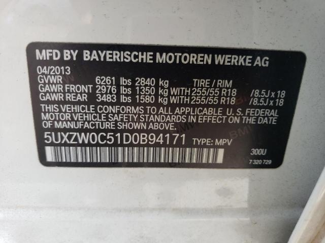 Photo 12 VIN: 5UXZW0C51D0B94171 - BMW X5 