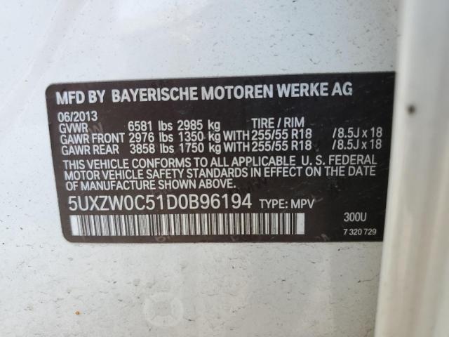 Photo 12 VIN: 5UXZW0C51D0B96194 - BMW X5 