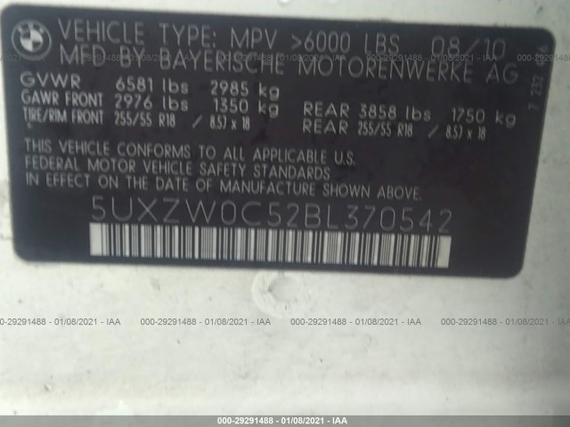 Photo 8 VIN: 5UXZW0C52BL370542 - BMW X5 