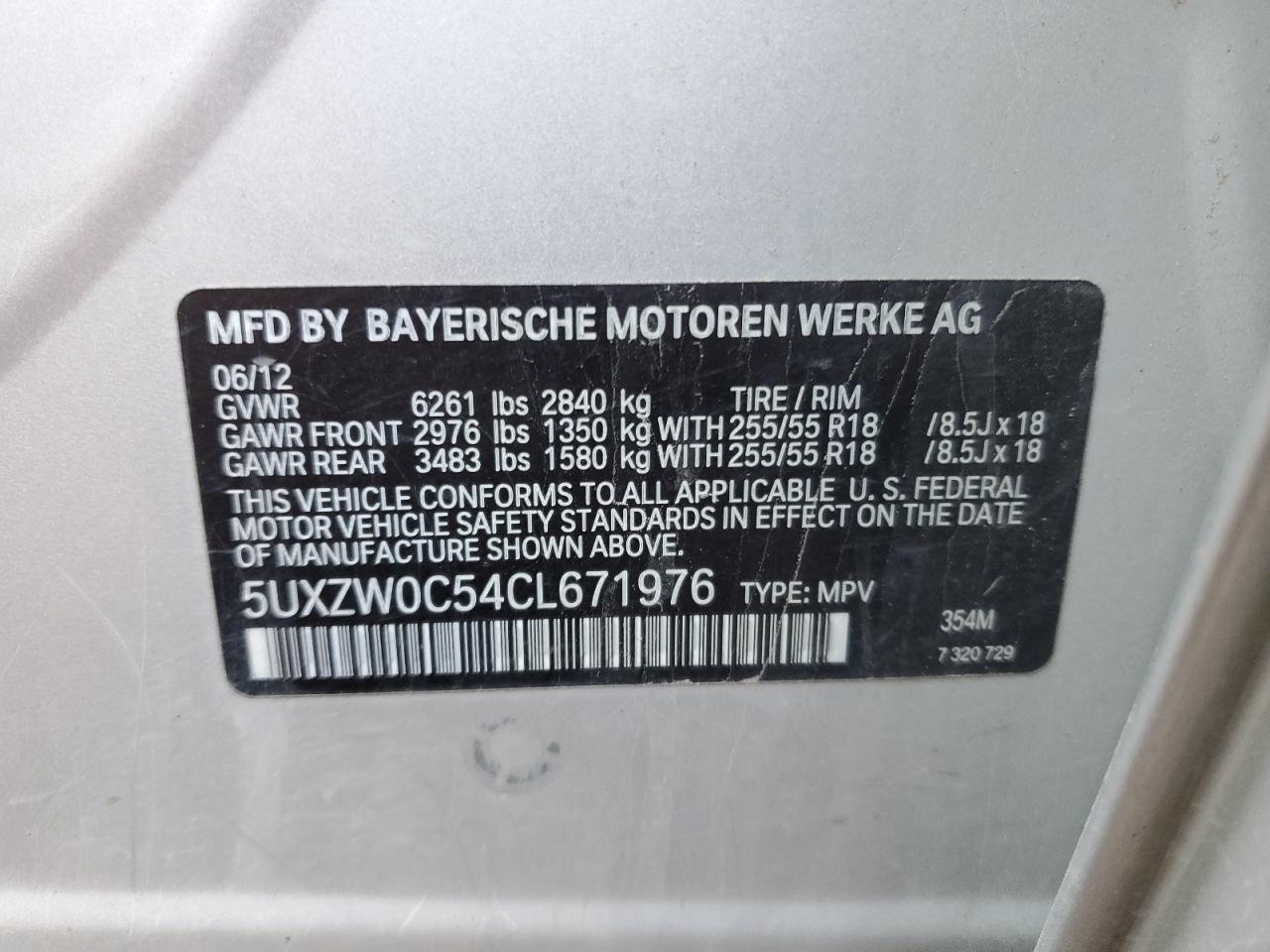 Photo 11 VIN: 5UXZW0C54CL671976 - BMW X5 