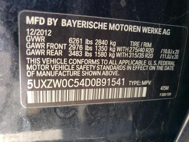 Photo 12 VIN: 5UXZW0C54D0B91541 - BMW X5 XDRIVE3 