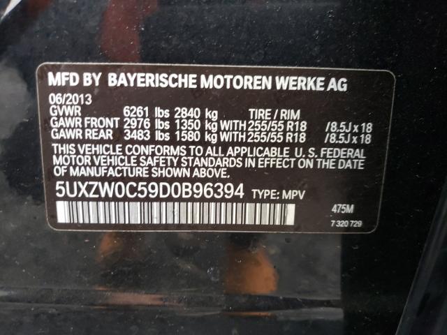 Photo 9 VIN: 5UXZW0C59D0B96394 - BMW X5 XDRIVE3 