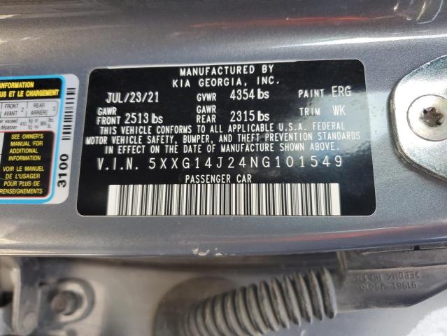 Photo 11 VIN: 5XXG14J24NG101549 - KIA K5 LXS 