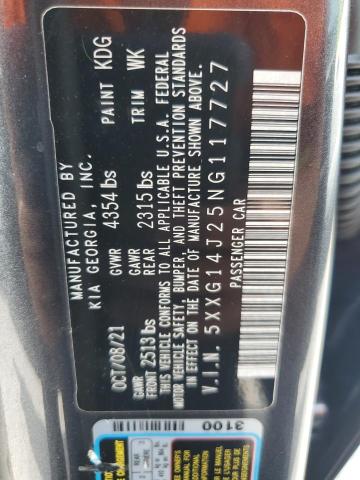 Photo 11 VIN: 5XXG14J25NG117727 - KIA K5 LXS 