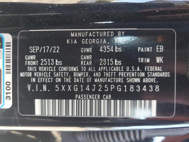 Photo 11 VIN: 5XXG14J25PG183438 - KIA K5 