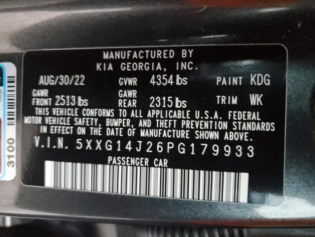 Photo 11 VIN: 5XXG14J26PG179933 - KIA K5 