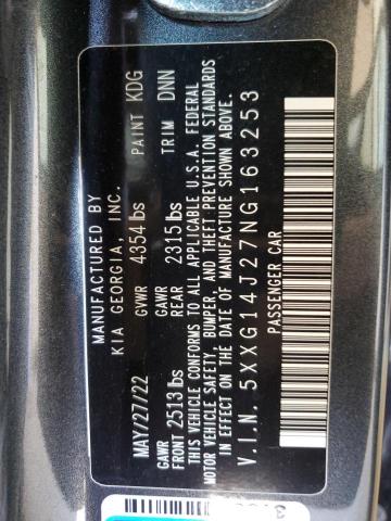 Photo 12 VIN: 5XXG14J27NG163253 - KIA K5 LXS 