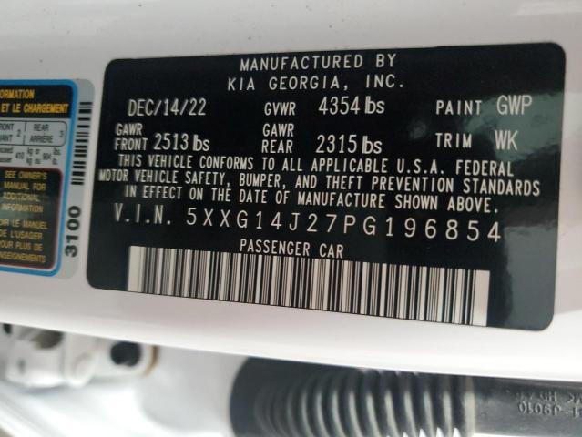 Photo 12 VIN: 5XXG14J27PG196854 - KIA K5 