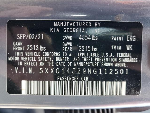 Photo 11 VIN: 5XXG14J29NG112501 - KIA K5 