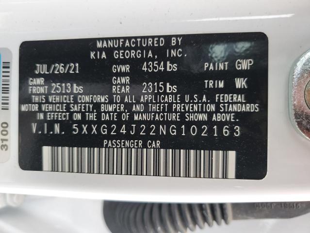 Photo 11 VIN: 5XXG24J22NG102163 - KIA K5 LX 