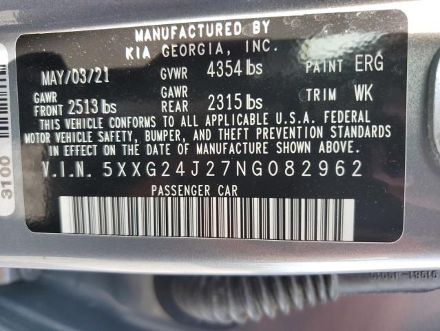 Photo 12 VIN: 5XXG24J27NG082962 - KIA K5 LX 